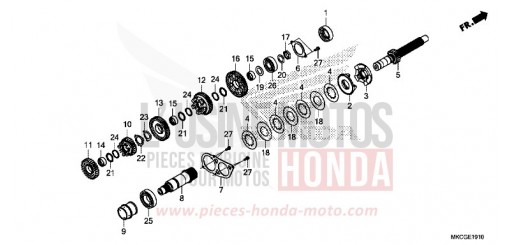 TRANSMISSION (MAINSHAFT) GL1800L de 2020